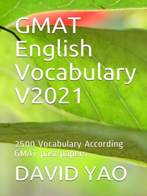 cover image of GMAT English Vocabulary V2021, GMAT 研究生管理科入学考试英语词汇